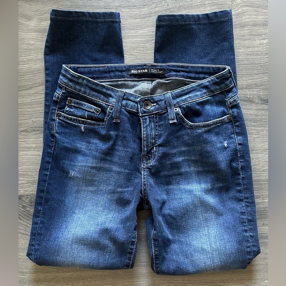 Big Star Brigette Slim Straight Dark Womend Jeans
